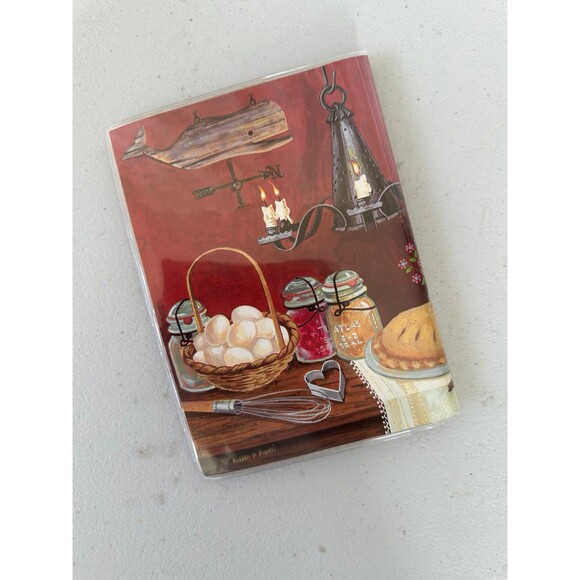 Vtg Unused New Home Sweet Home Russell Bushee Plastic Clear Cover Recipe Book - Picture 3 of 6